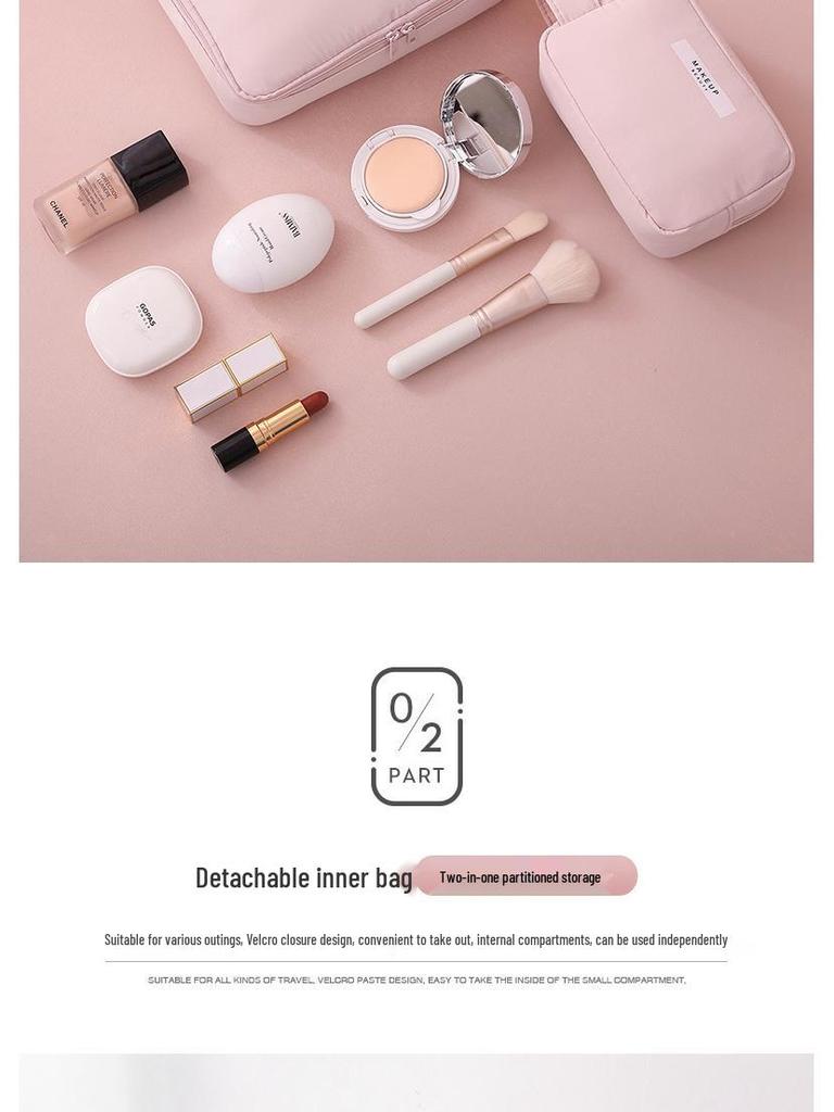 2022 High-End Travel Makeup Bag: Portable, Large Capacity, Handheld Storage