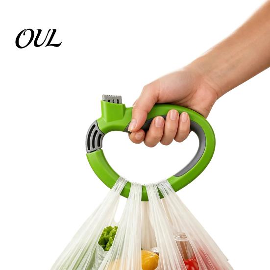 Heavy Duty Bag Carrier Grocery Handle, Ergonomic Shopping Garbage Plastic Handle Holder, Lightweight Carrying Tool Durable