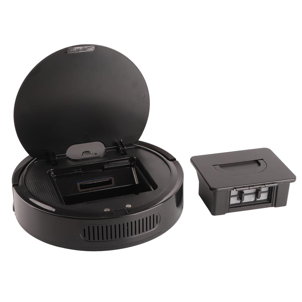 Sweeping Robot Intelligent Household Mini Robotic Vacuum Cleaner with APP Control Black