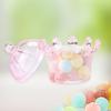 12Pcs Gift Bags Transparent Crown Plastic   Box For Party Gift Chocolate Boxs;Pink: