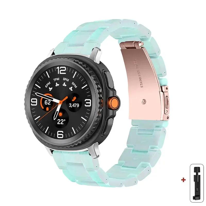 

Resin Band for Samsung Galaxy Watch 8 40 44MM/8Classic 46mmTransparent Strap Women Bracelet for galaxy Ultra 2025/7 47mm Correa for galaxy ultra47mm