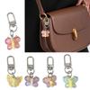 Cute Cartoon Colorful Smile Butterfly Keychain Resin Bag Charm for Women Girls Trendy Accessories for Friend