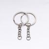 10Pcs Key Ring Key Chain Rhodium Antique Bronze Gold Color 60mm Long Round Split Keychain Keyrings Jewelry Making Bulk Wholesale