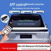 Smart LED Car Sticker: Full Color Flexible Display with Bluetooth Scrolling Subtitles for In-Car Advertising.
