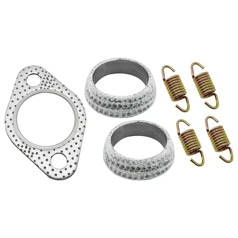 Exhaust Muffler Gasket Seal Spring Rebuild Kit for Polaris 01-14 Sportsman 400 450 500 Ranger 400 425 500 Scrambler 500 Hawkeye