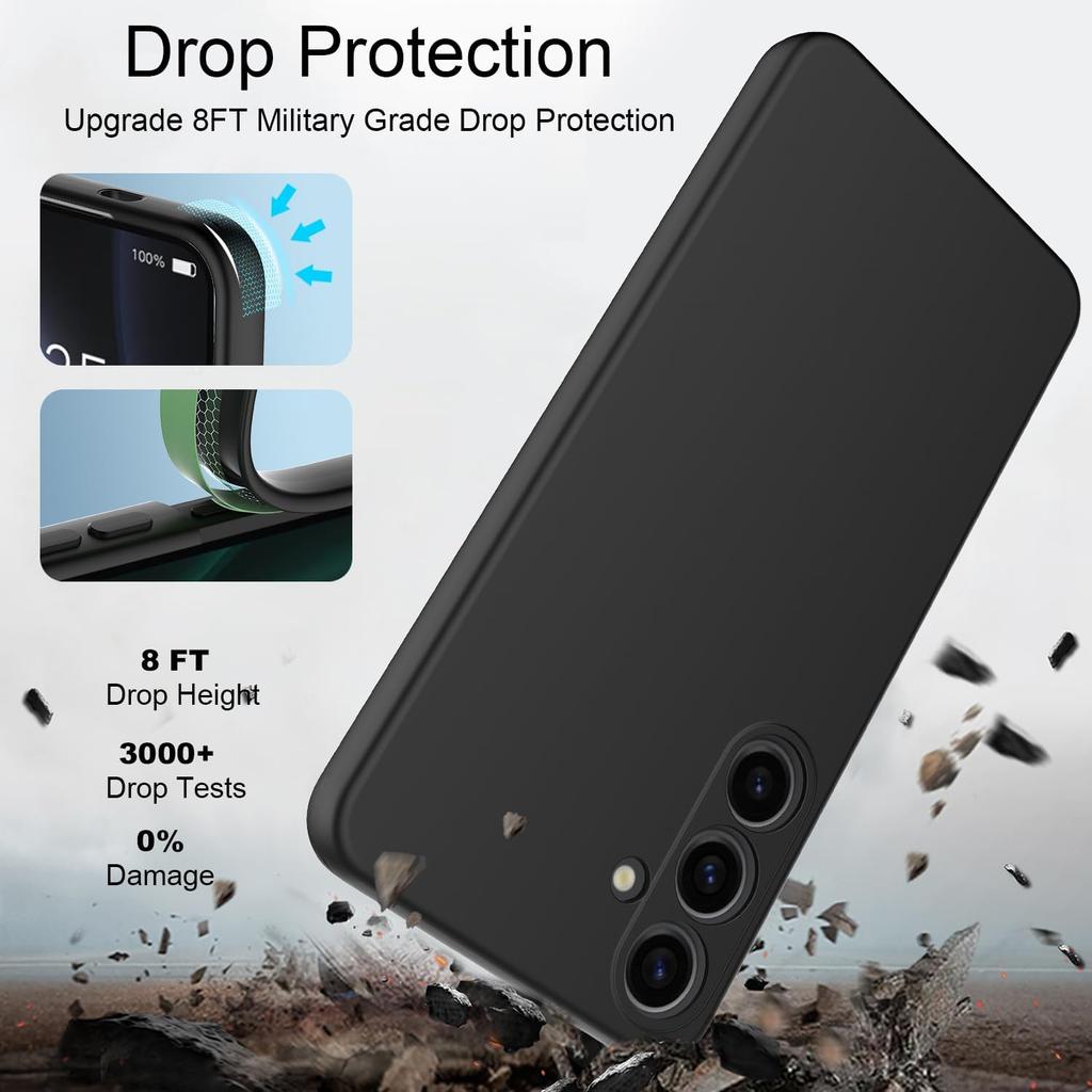 Fashion Solid Colour Shockproof Protective Liquid Silicone Phone Case For Samsung Galaxy A55/A35/A25/A15/A05S/A05