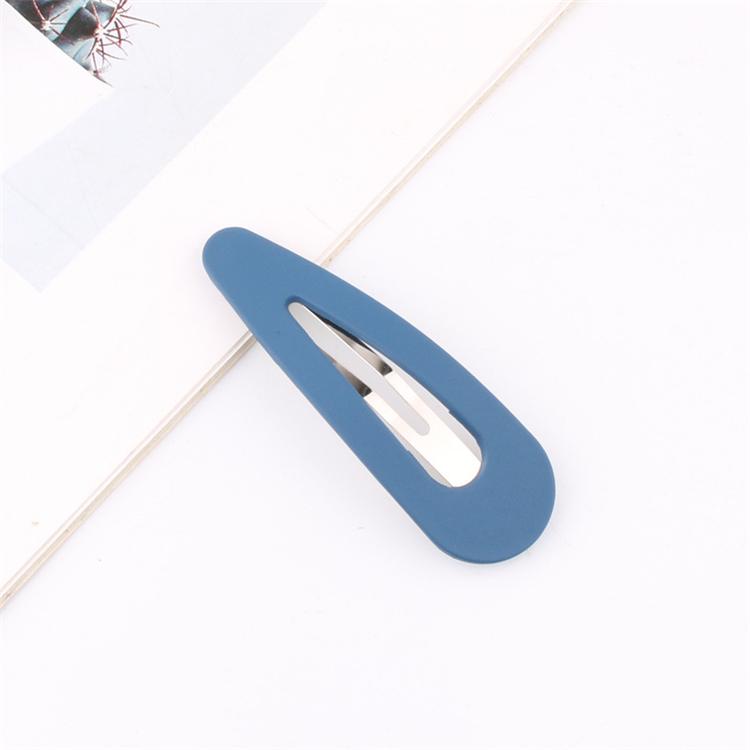 PL Water Drop Type Matte Texture Bb Clip Candy Color Cross Word Korean Girl Heart Hair Clip