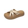 Cool Slippers Female Summer Wear 2025 New Fairy Style with Skirt Platform Beach Sandals Fashion One-word Drag