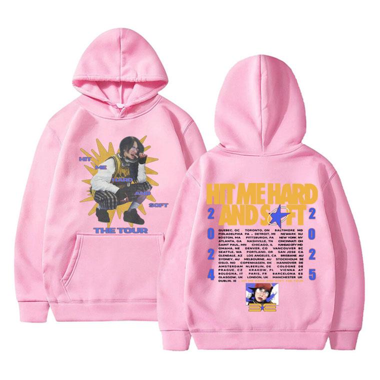 New Hit Me Hard and Soft Tour Pattern Autumn/Winter Hoodie Men's and Women's Hip Hop Sportswear Fashion Warm Street Wear