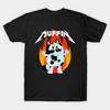 Men Black Print T-shirt Bluey Muffin No-Cut Transfer Paper Print Cotton Tshirt