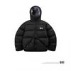 Embroidered Hooded Puffer Jacket Winter Streetwear Loose Fit Couple Coat