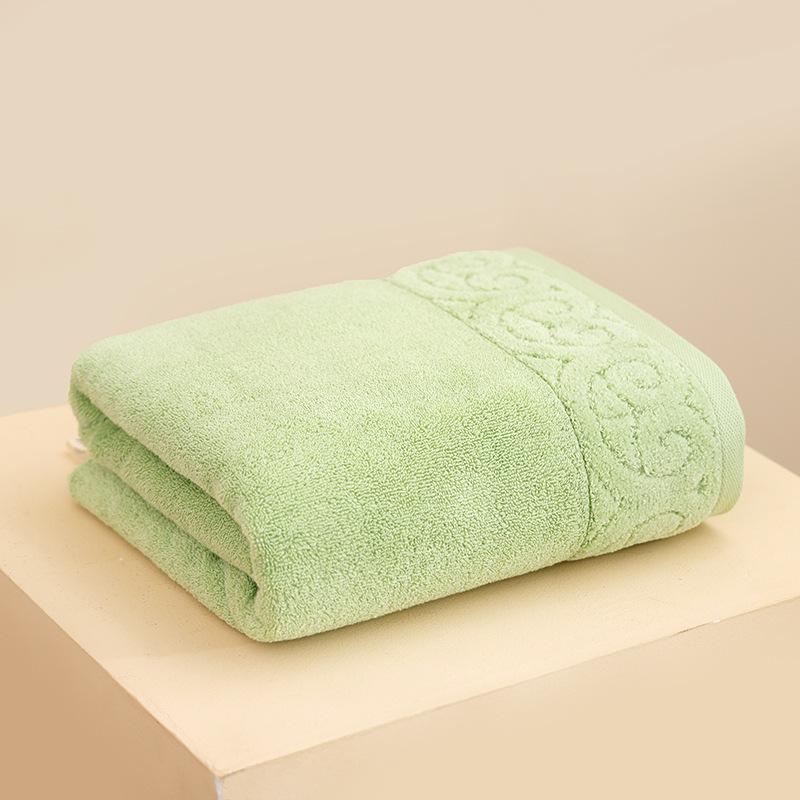 Light Luxury Long-Staple Cotton Enlarged Bath Towels Homestay Thickened 500G Thickened Plain Cotton Bath Towels Genuine Pure Cotton Bath Towels