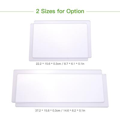 2pcs Transparent Cutting Pad Accessory  PC Material Plate 3mm Thickness Replacement Pad for Die Cutting & Embossing