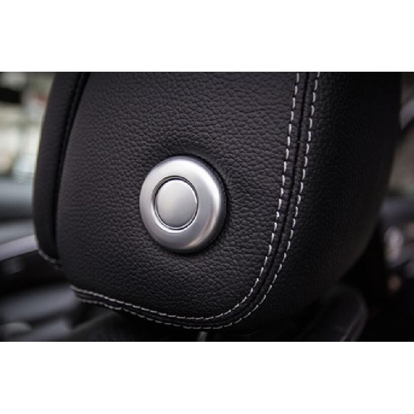 15-21 Seat Headrest Switch Button Matte Silver For Benz C-Class W205 Cover Trim