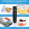 Portable Mini Handheld Rechargeable Electric Vacuum Food Sealer Machine Bags Air Pump High Suction Wet Dry Dual-Use