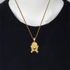 Punk Gun Lion Head Pendant Gold Color Stainless Steel Rapper Animal Necklace For Men Cool  Party Jewelry Male Gift 2025
