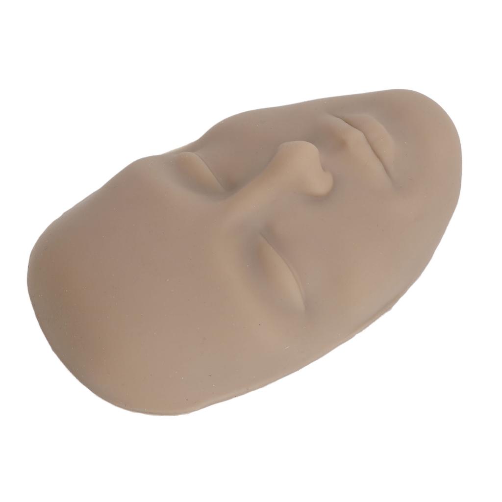 Makeup Practice Face Kit 3D Realistic Full Face Practice Broad 8pcs Makeup Brush Reusable Mannequin Cosmetic Practice