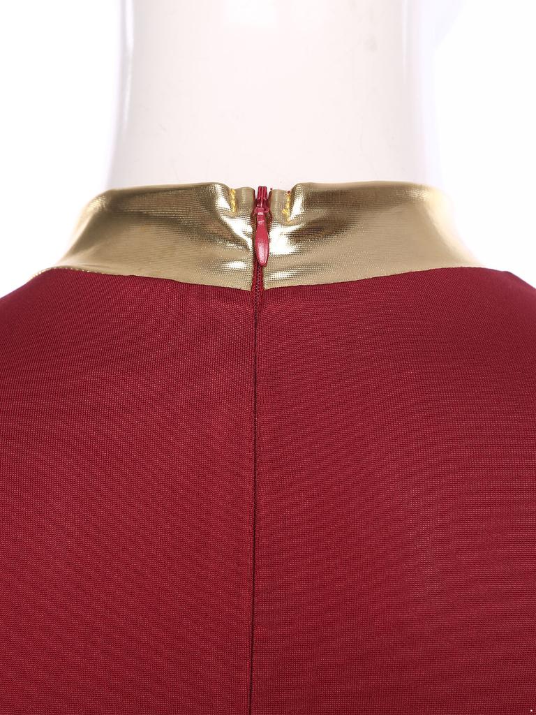 Womens Praise Dance Dress Mock Neck Long Sleeve Tunic Design High Waist Asymmetrical Hem Lyrical Costume