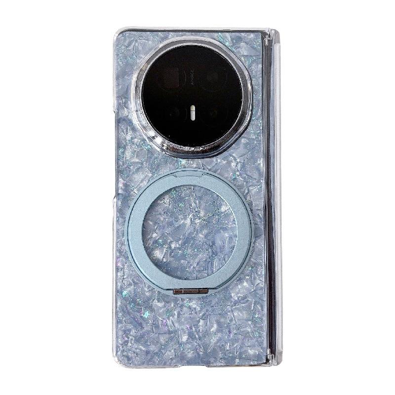 

Luminous Shell Pattern Honor Magic V6 Phone Case with 360° Rotating Stand and Drop-proof Foldable Screen Protection. Honor Magic V6 синий