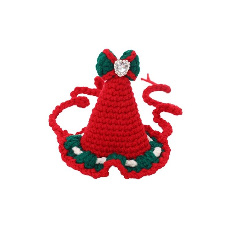 

Festival Holiday Pet Scarf For Winter Dog Cats Accessory Reversible Design Easy To Clean Animal Scarf Party Decoration S