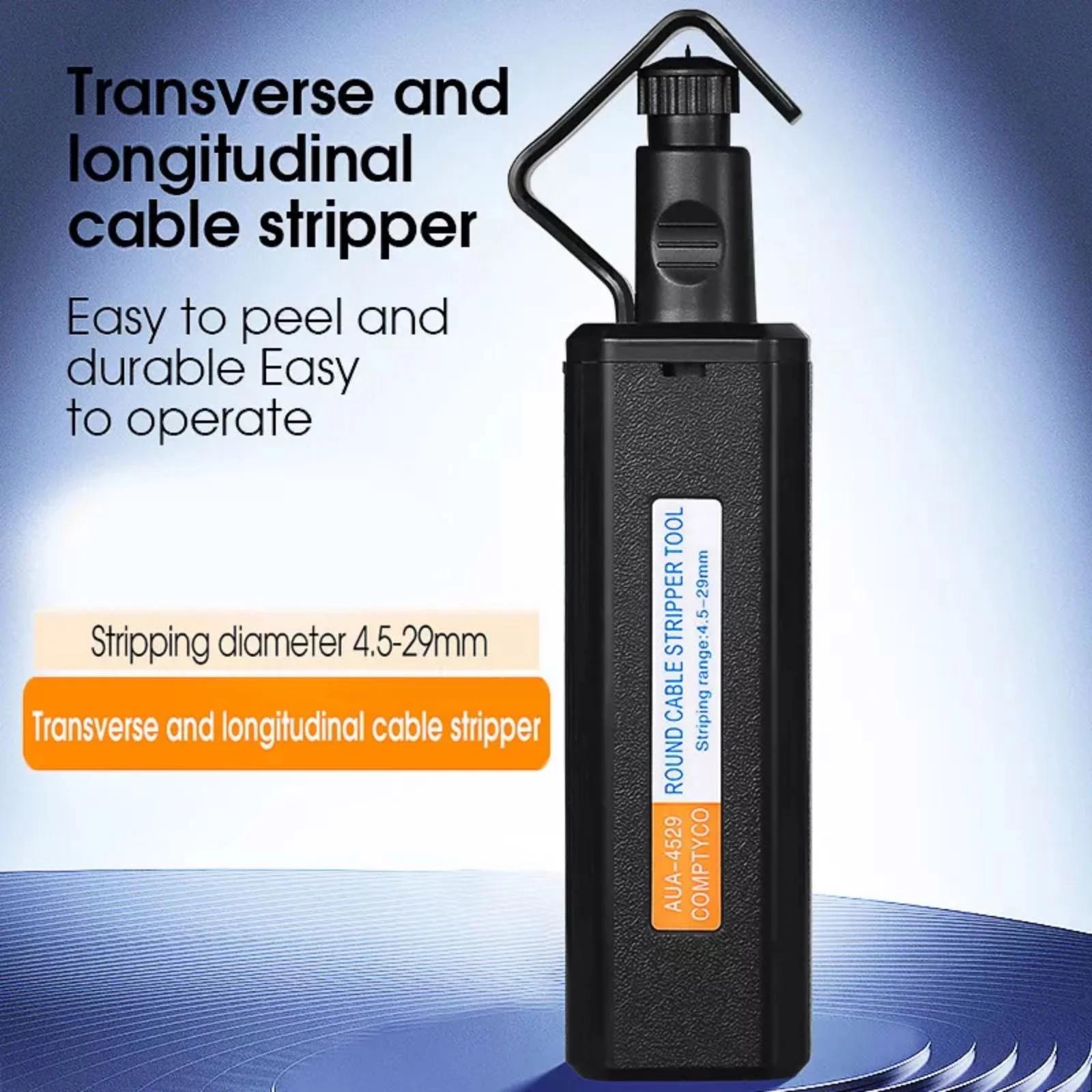 

Round Cable Stripper 4.5 29mm Aluminum Alloy Longitudinal Transverse Spiral Circular Stripping Easy To Operate Stable One Size