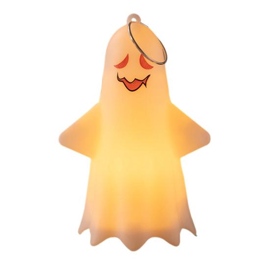 Halloween Spøkelseslys Skummelt Spøkelsesdekorasjon Lysende Spøkelsespynt Hengende Lys for Bord Kaminhylle Veggdekorasjon