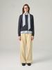HUNCH Tie Blouse Combi Knit (2Colors)