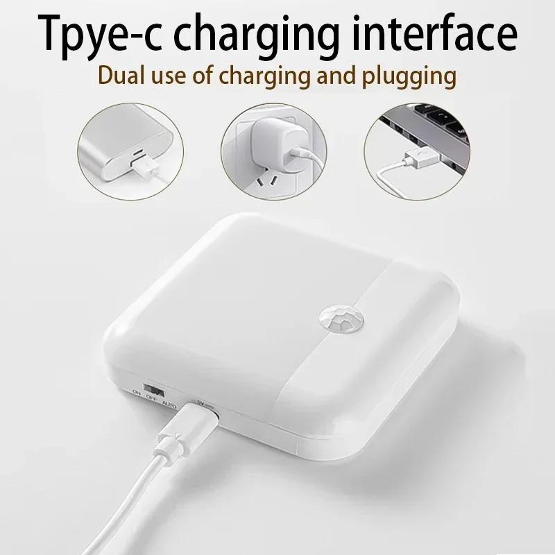 Rechargeable Modern Motion Sensor LED Floor Light - Cordless lighting,Magnetic Installation,Motion Detection,Dimmable,Hallway