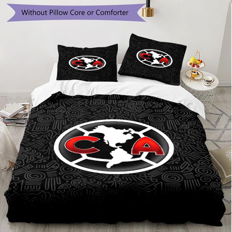 3pcs Duvet Cover Set (1*Duvet Cover + 2*Pillowcase, Without Core), Club America Print Soft All‑Season Bedding Set, Home Bedroom Decor Gift