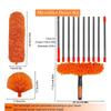 2in1 Ceiling Duster Window Cleaning Brush Telescopic Microfiber Dust Cleaning Brush Glass Wiper Ceiling Window Cleaning Tool