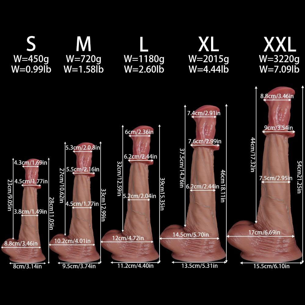 Dildo Realist de Cal Silicon Jucărie Sexuală Anală pentru Masturbarea Femeilor
