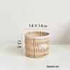 Handcrafted Anti-Rattan Flower Basket - Perfect for Fresh Flowers, Succulents, or Gifts.