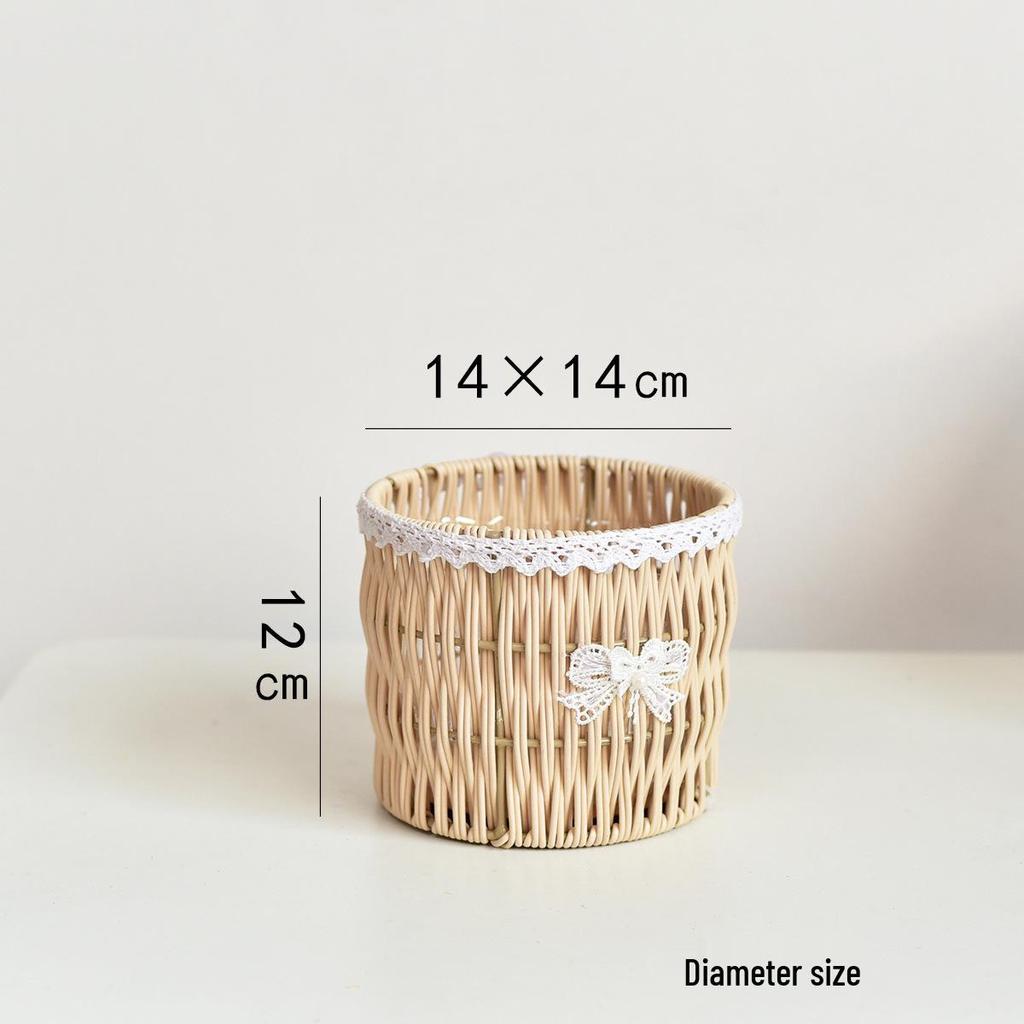 Handcrafted Anti-Rattan Flower Basket - Perfect for Fresh Flowers, Succulents, or Gifts.
