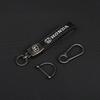 High-quality Metal Leather Car Emblem Keychain Key Ring For Honda Mugen Jazz Insight Freed Fit CRV Civic Accord City Accessories DE6