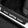 Carbon Fiber Car Door Sill Protector Decals For Chevrolet CAPTIVA Logo Trunk Anti-Scratch Protective Strip Auto Accessories