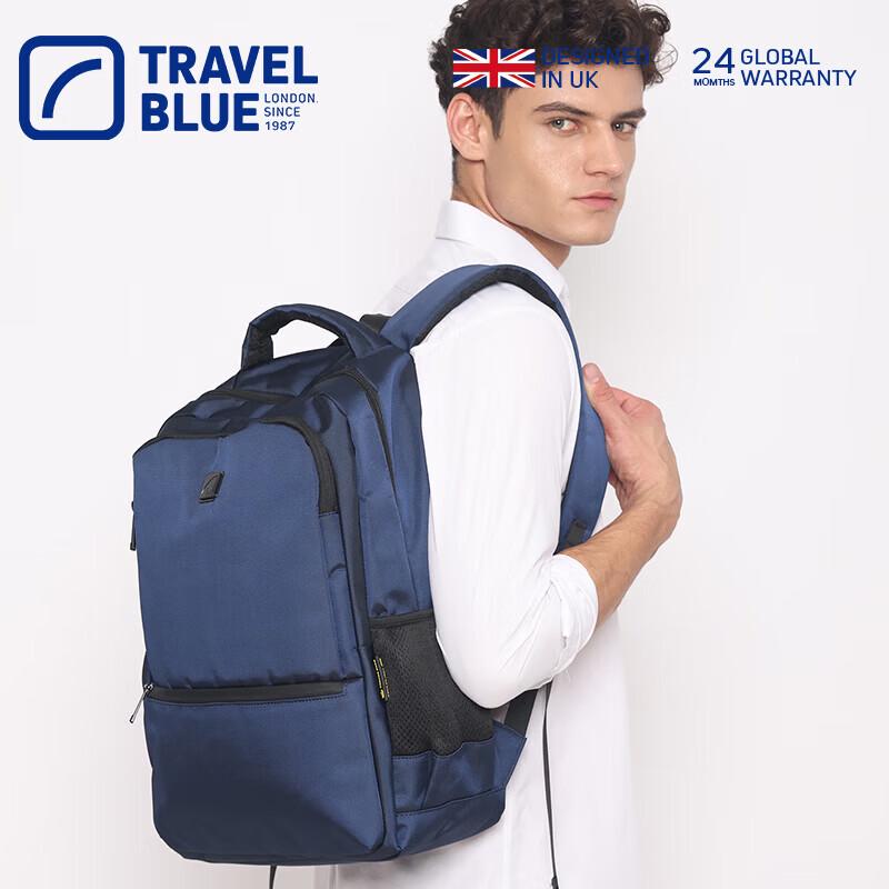 TRAVEL BLUE Multi-Compartment Laptop Backpack