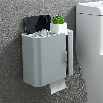 Toilet Tissue Box Toilet Toilet Paper Drawable Paper Rolls Toilet Paper Household Wall Hanging Non-perforated Waterproof Storage Rack