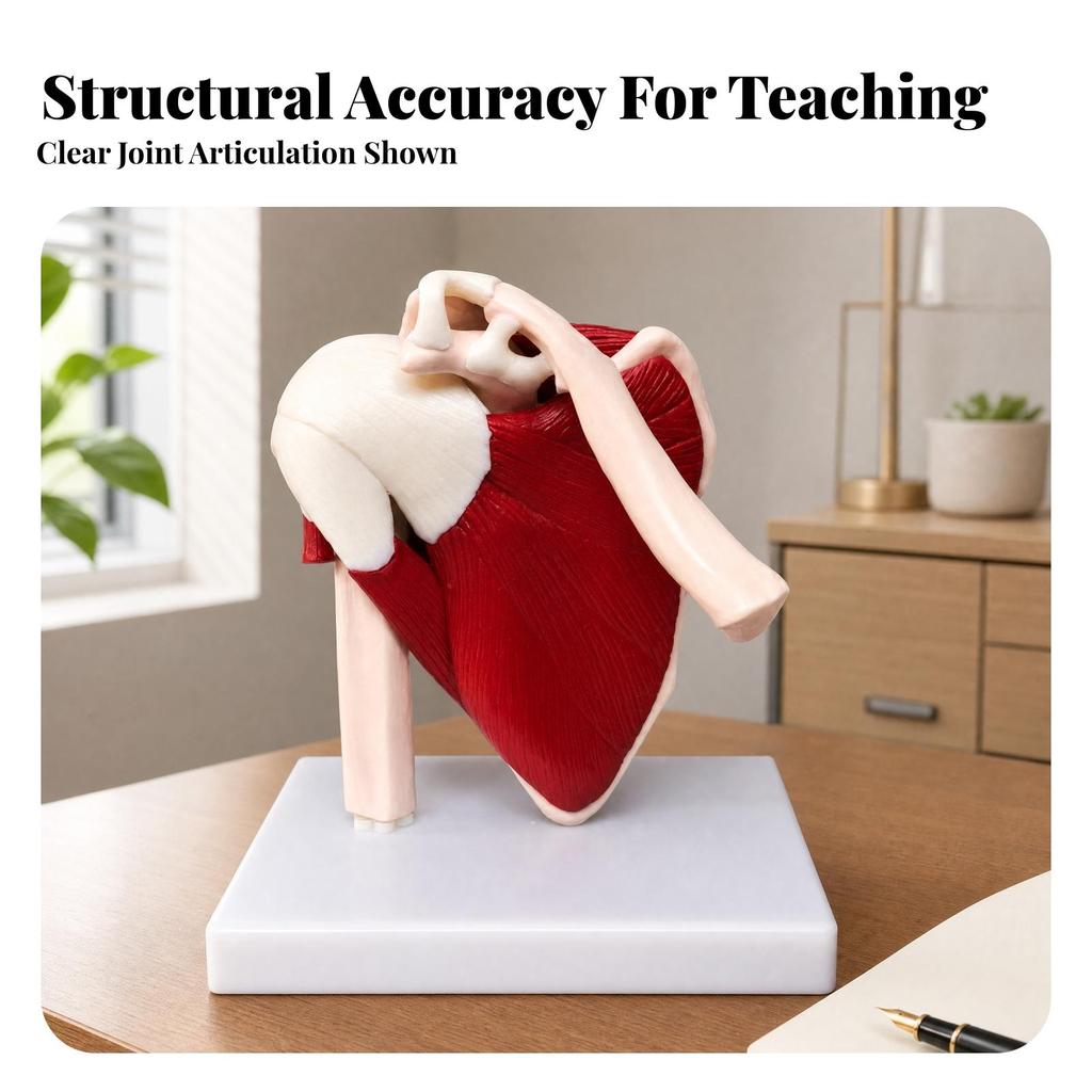 PVC Shoulder Joint Model with Base for Study Classes