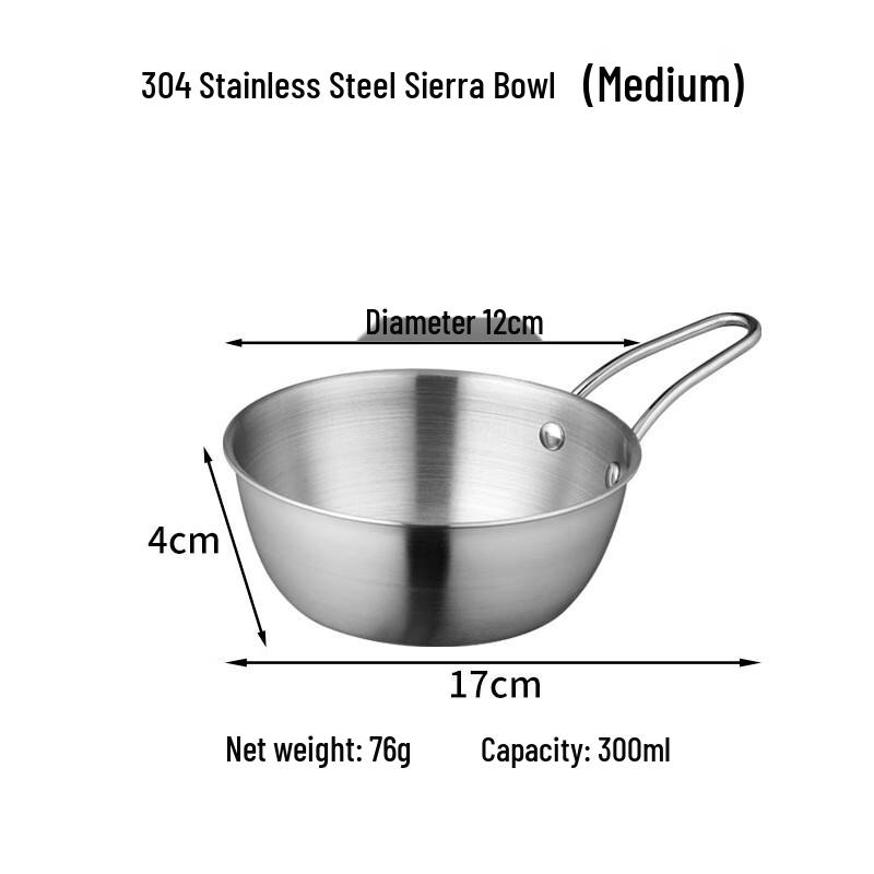

ZISIZ 304 Stainless Steel Camping Sierra Bowl