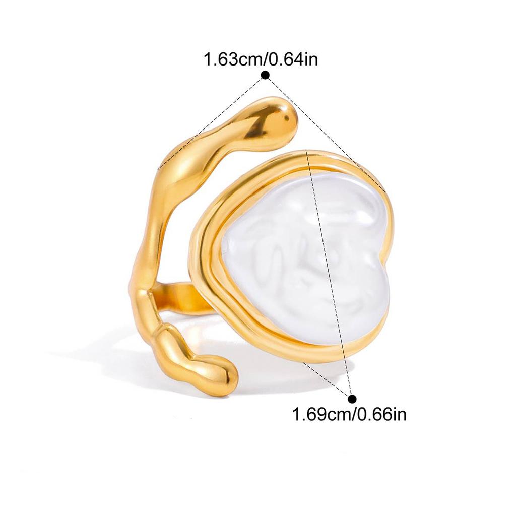 New Openwork Lace Adjustable Opening Ring Metal 18 K Plated Statement Trendy Jewelry Bagues Pour Femme Gift