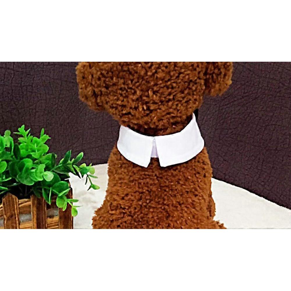 Bow Tie Dog Collar,djustable Pets Dog Cat Neck Ties Pet Necktie with Suit White Collar for Small and Medium Dogs Grooming AccessoriesS