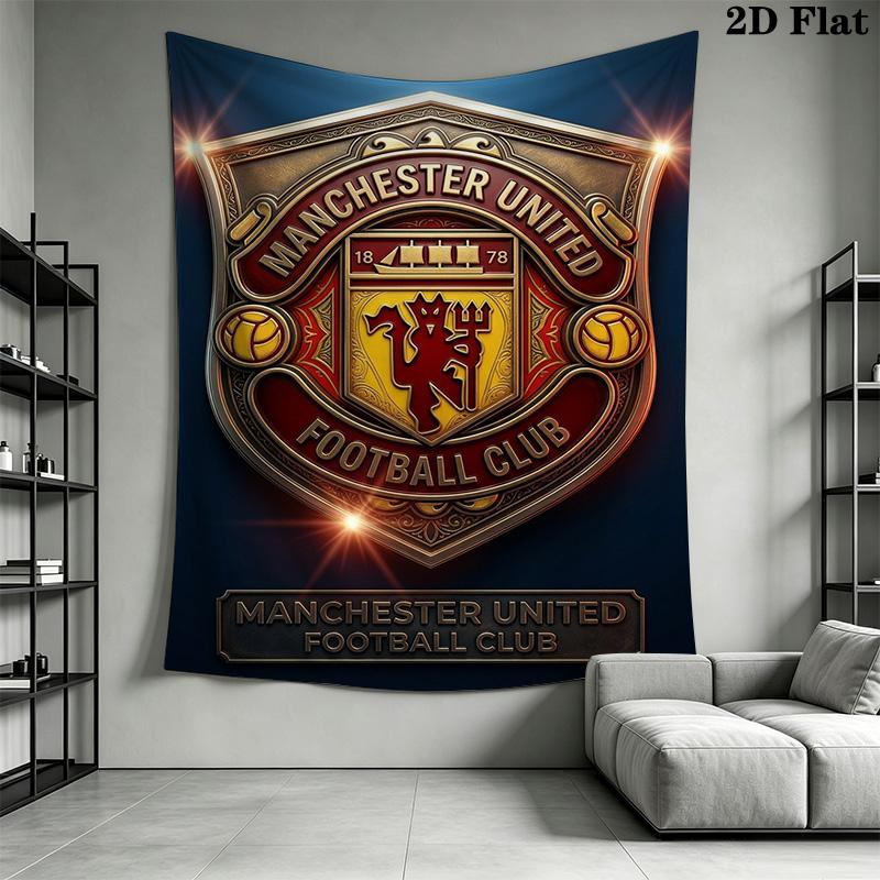 Manchester Football Club Crest Bedding 1 Duvet Cover 2 Pillowcase Without Core Christmas Birthday Gift Soft And Comfortable Bedding Set