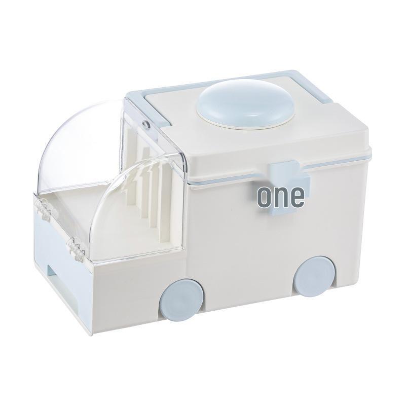 Large Portable Plastic Medicine Storage Box for Household Use