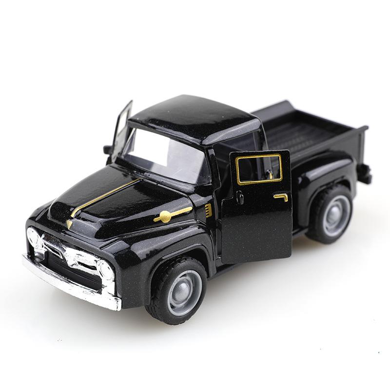 

1/38 Scale Mini Retro Simulation Pickup Truck Model 11cm Alloy Pull-Back Diecast Vehicle Car Model Boy Toy Collection Gifts