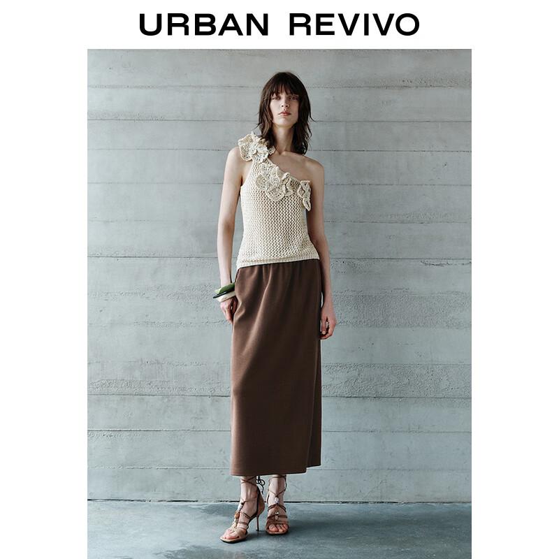 UR Women s A-line Elastic Waist Midi Skirt XXS