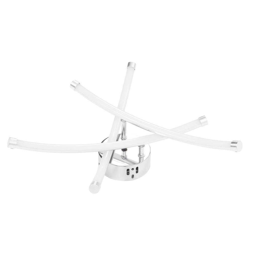 Forked Shaped Ceiling Lights Aluminum Silver LED 3 Curved Warm Lamp with Driver for Living Room Kitchen Bedroom 85‑265V
