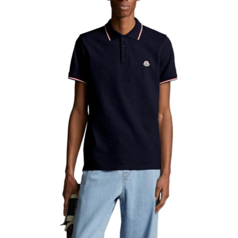 Moncler Logo Patch Short Sleeved Polo Shirt 8A703008455677X