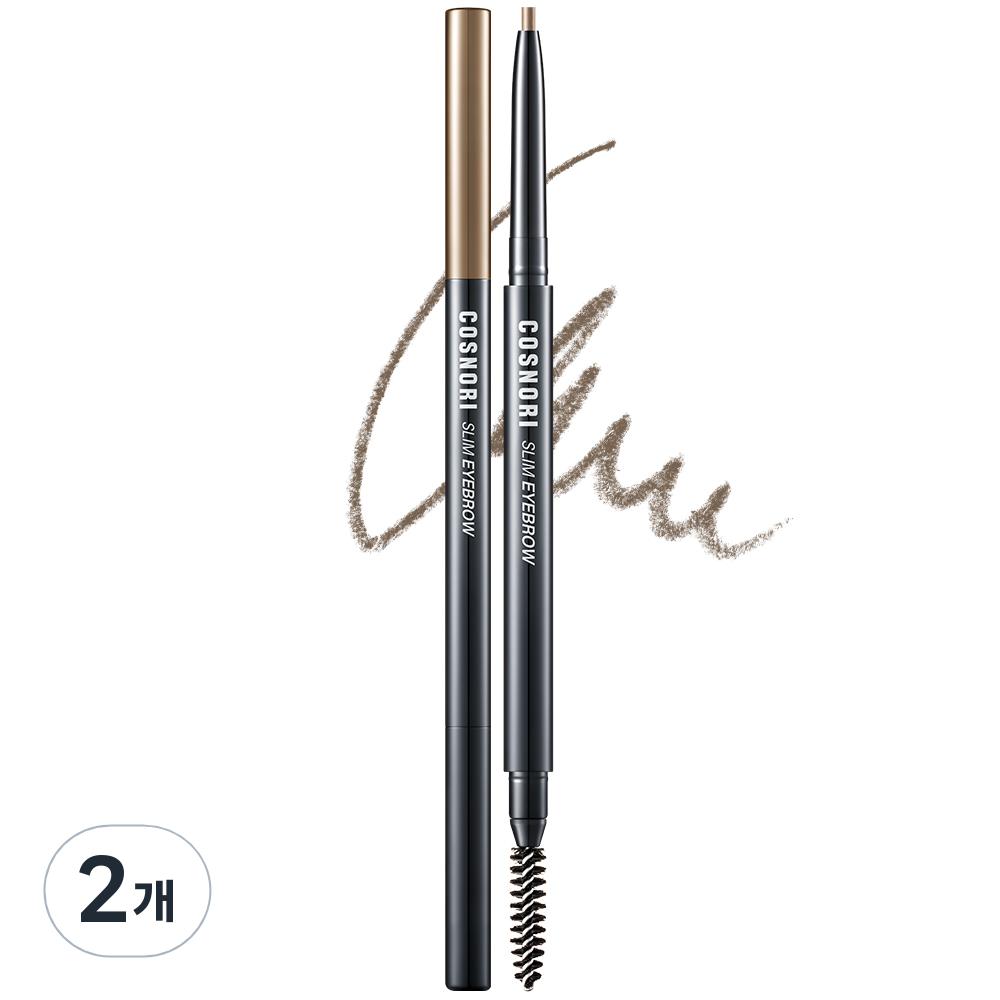 COSNORI Slim Augenbrauenstift 0,13g, 02 Ginger Cookie, 2 Stk.