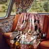Cute Kittens Among Flowers And Butterflies Rv Blanketcustomizable With Your Namecomfortable And Stylish Perfect For Rv Travel Beds Chairs Offices