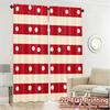 Set Of 2 Contemporary Flat Printing Jit Curtains Without Rod Festive Gnomes Chic Polyester Gifts Kitchen Curtain For Window Made